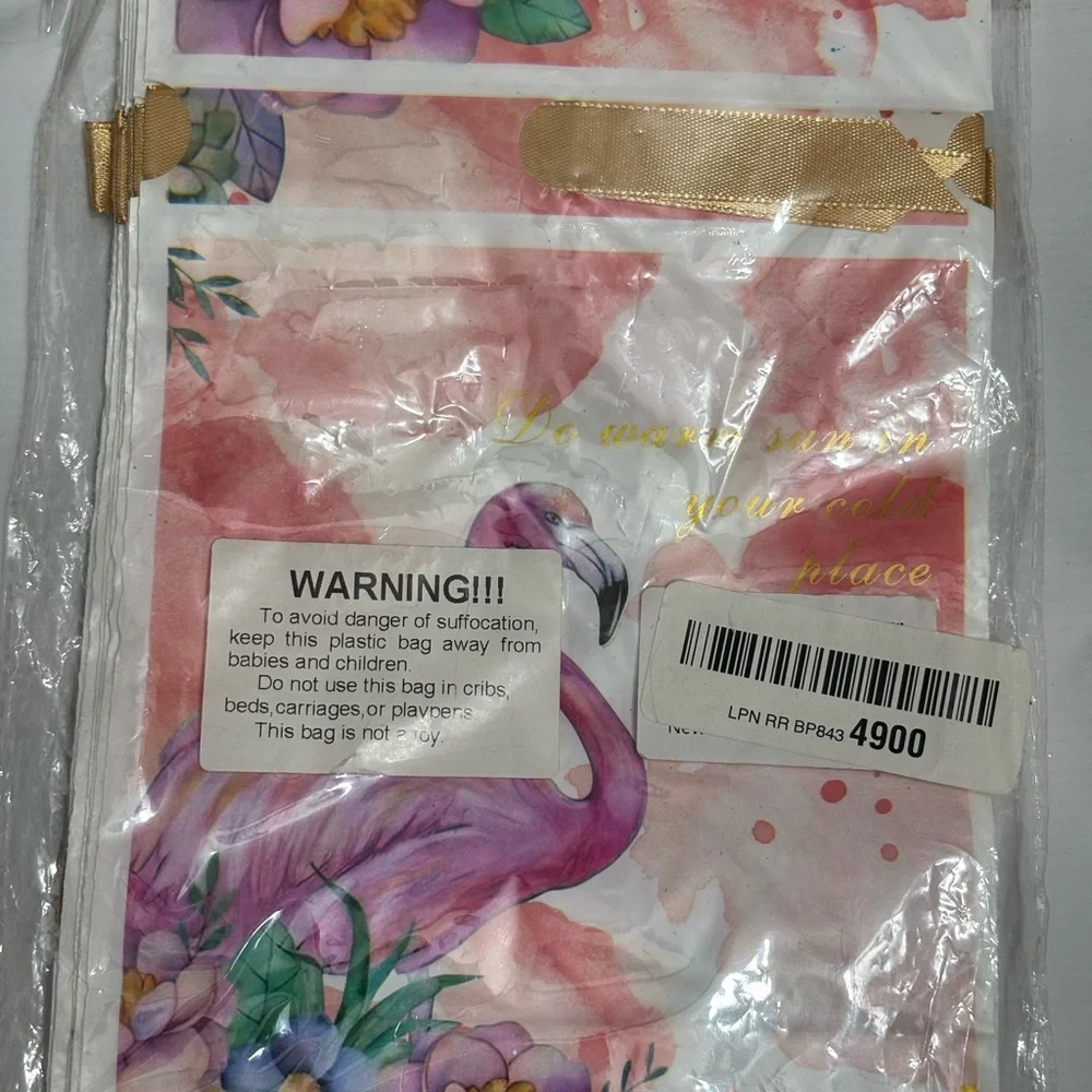 New Flamingo and Floral Print Bag